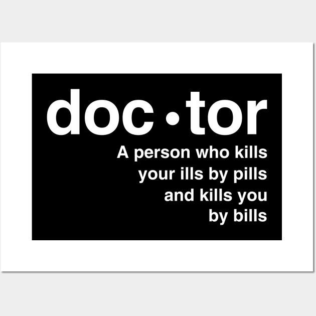 Definition of doctor Wall Art by Lazarino